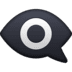 👁️‍🗨️ eye in speech bubble display on Facebook